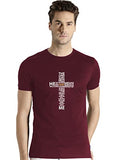 Adro Men'S God Cotton Printed Cotton T-Shirt (R21-M-God-Mr_Maroon_L)