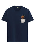ADRO Tshirt for Men | Anime T Shirt for Men | 100% Cotton Tshirt | Graphic Printed T-Shirt | Chest Printed Tshirt | Groot Anime Tshirt | T-Shirts| RN24-STICK-PCGRO-NB-M Navy Blue,Navy Blue