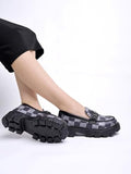 Shoetopia Printed Casual Black Loafers For Women & Girls /Uk5-Eu38,Black,5,B0CK5L4FNL