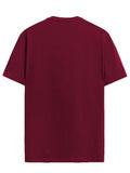 Adro Men'S Graphic Printed 100% Cotton T-Shirt - Regular Fit, Printed T-Shirts For Men (Rn24-Rac-Mr_Maroon_S)