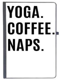 Udnag Ruled Notebook Diary Yoga | Yoga Coffee, [A5 80Pages 80Gsm]
