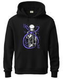 ADRO Hoodies for Men | Printed Hoodie for Men | Cotton Hoodie | Luffy Hoodie Gear 5 | Sweatshirt for Men | Anime Hoodie | H24-ANI-BL-2XL Black,Black