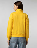Fyltr Women'S Casual Stand Collar Jacket With Drop Shoulder & Boxy Fit - Half Zipper | Utility Pockets | Rib Hem & Cuff Mellow Yellow,Mellow Yellow,Mellow Yellow,Xl