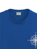 ADRO Tshirt for Men | Printed T Shirt for Men | 100% Cotton Tshirt | Graphic Printed T-Shirt | Chest Printed Tshirt | Unisex Tshirt | T-Shirts Men| RN24-STICK-COMP-RB-2XL Royal Blue,Royal Blue