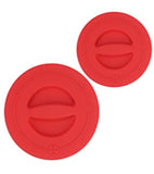 2 Pack Silicone Replacement Lids, Respectively Fits Pyrex 1-Cup & 2-Cup Tempered Glass Liquid Measuring Cups, Reusable & Food-Grade Silicone, Dishwasher & Microwave Safe (Cups not Included)