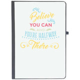 Udnag Ruled Notebook Diary Saying | Believe You Can And Youre Half Way There, [A5 80Pages 80Gsm]