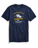 Adro Summer Adventures California Mens Printed T-Shirt (Rnr-M-Cll-Nb_Navy_M)
