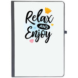 Udnag Ruled Notebook Diary Enjoy | Relax And Enjoy, [A5 80Pages 80Gsm]