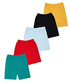 Kyda Kids 100% Cotton Printed Shorts For Boys And Girls - Regular Fit Multicolor, 4-5 Years (Pack Of 5)