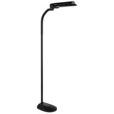 OttLite T81G5T-SHPR 18-watt Wing Shade Floor Lamp, 10.5 x 62, Black