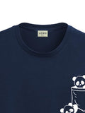 Adro Men'S Solid Regular Fit T-Shirt (Rn24-Poc-Nb_Navy Blue,Navy BlueApparel,2XL
