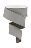 Solid Diagonal Weave Wired Edge Ribbon, 10 Yards (1.5 Inch, Taupe)