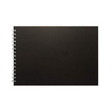Imprint Spiral Bound Black Scrapbook A4 Size with 35 Black Sheets, Medium