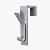 deflectoamp;reg; Partition Double Garment Hooks, 1 1/2w x 6 1/2h, Gray, 2 per Pack
