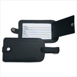 Dacasso Leather Luggage Tag, Classic Black (A1098)