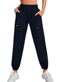 Leriya Fashion High Waist Trouser For Women | Summer Track Pants | Korean Trousers | Joggers Pants (X-Large, Blue)