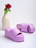 Shoetopia Fashionable Mauve Platform Heels For Women & Girls /Uk2,Mauve,2,B0C3RKKKM1