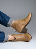Shoetopia Girls Boot-Lace Beige Ankle Boot - 6 Uk (Girls-Boot-Lace-Beige),Beige,6,B0CQK8DV8N