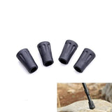 Walking Stick Tips, Replacement, 4 Pack Rubber Tip for Hiking Trekking Poles Rubber Feet