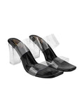 Shoetopia Womens Heel-3977 Black Heeled Sandal - 3 Uk (Heel-3977-Black),Black,3,B0CKXQ284X