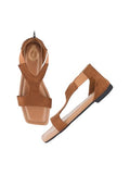 Shoetopia Women Stylish Tan Flat Sandals /Eu39,Bronze,6,B0DK7HBTNS