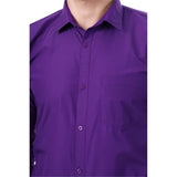 Xjarvis Austin Men'S Cotton Blend Shirt |Slim Fit Formal Shirt With Pocket |Plain | Long Sleeve Spread Collar | Casual Wear Regular Fit Shirt Pack Of 1 (Pastel Purple 2Xl),Pastel Purple,2,B0F6KJBQXL