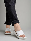Shoetopia Women'S Block Heel Sandal,White,6,B0CXJ31N78