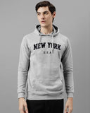 Adro Men'S Cotton Blend Neck Hooded Sweatshirt (H24-New-Gr_Grey,GreyApparel,L