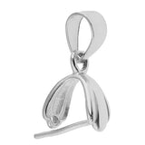 ATORSE 9x925 Sterling Silver Pinch Clip Bail Clasp Charm Bead Pendant Connector 6.5mm