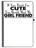 Udnag Ruled Notebook Diary Girl Friend | If You Think IM, [A5 80Pages 80Gsm]