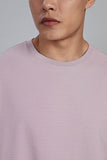 FYLTR Men's Solid Fit Oversized T-Shirt (FYLSS25MTS-303_Lavish Lilac,Lavish Lilac