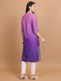 Ketch Women'S Polyester Regular Fit Kurta (Khku000464_Purple Purple M