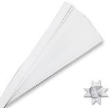 White Paper Strips for Weaving Projects (Single Color Packs). Paper Strips for Moravian Stars, German Stars and Froebel Stars. 5