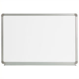 Flash Furniture Cardim 3 W x 2 H Magnetic Marker Board with Galvanized Steel Backing and Marker Tray