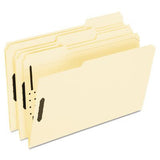 Fastener Folders, 2 Fasteners, 1/3 Cut Tabs, Legal, Manila, 50/Box
