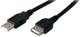 Addon 5Pack Of 10Ft Usb 2.0 (A) Male To Female Black Cables