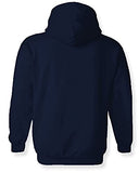 Adro Men'S Cotton Neck Hooded Sweatshirt (H21-M-Scm-Nb_Navy_M)