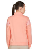 FYLTR Women's Casual Stand Collar Jacket With Cut and Sew Panel - Full Zip Closure | Side Pockets | Rib Hem & Cuff | Casual Winterwear For Women,Peachy Opal