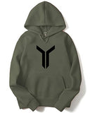 Adro Men'S Cotton Neck Hooded Sweatshirt (H22-M-Lnn-Ol_Olive_2Xl)