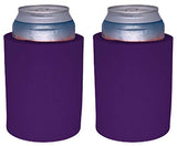Blank Thick Foam Old School Can Cooler (2 Pack, Purple)