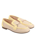 Shoetopia Buckle Detailed Cream Loafers For Women & Gilrs /Eu39,Cream,6,B0F7LWF5FH