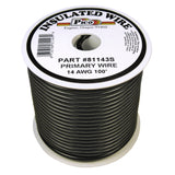 Pico Wiring Accessories 81143S Primary Wire - 14 Awg, Black, 100' Spool