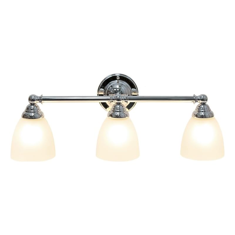 All The Rages Essentix 3-Light Metal & Glass Vanity Fixture In Chrome