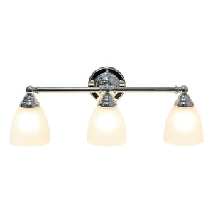 All The Rages Essentix 3-Light Metal & Glass Vanity Fixture In Chrome
