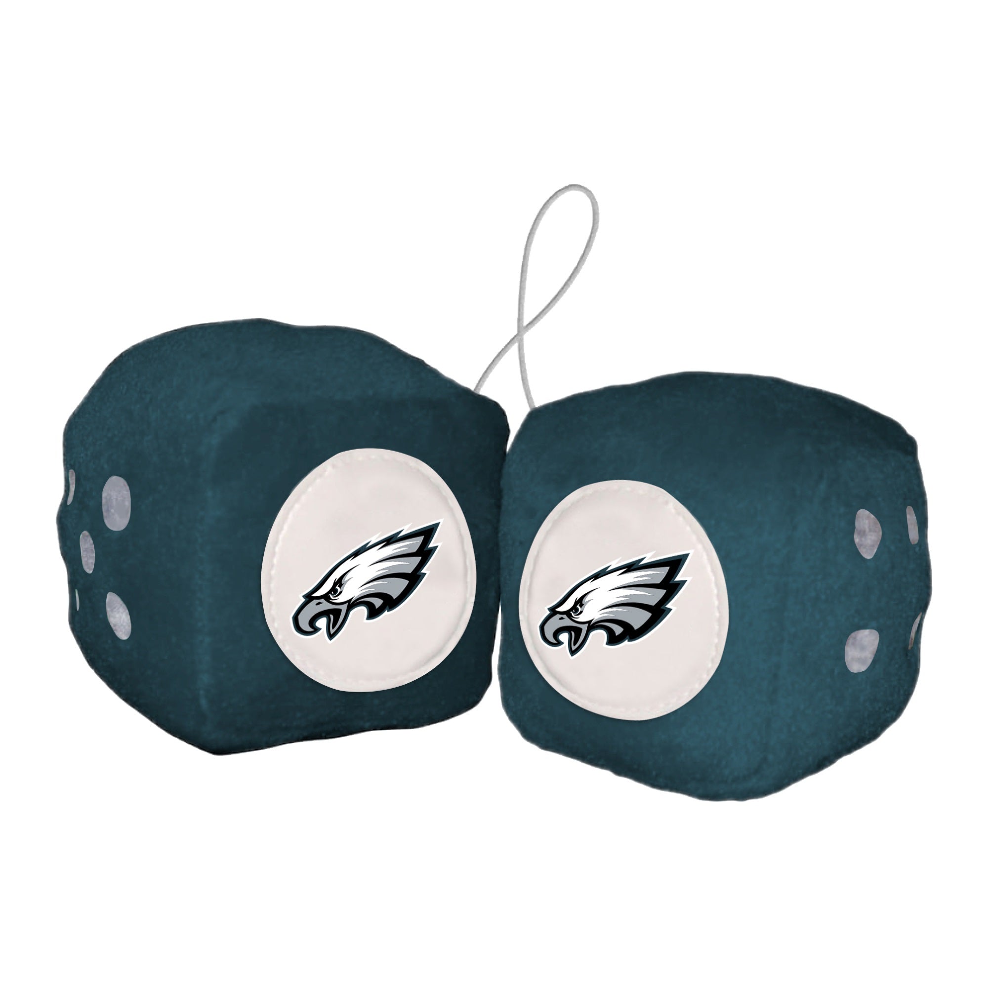 Philadelphia Eagles Team Color Fuzzy Dice Dcor 3 Set