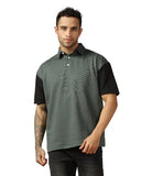 Leriya Fashion Oversized Polo T Shirts For Men | Polo Tshirt Shirt For Men | Men T Shirt (Small, Olive)