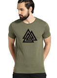 Adro Triangle Mens Printed T-Shirt (Rnr-M-Tkt-Ol_Olive_2Xl)