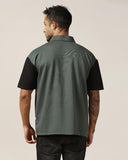 Leriya Fashion Men'S Color Block Oversized Fit T-Shirt (Lf-Mt-1097_Olive