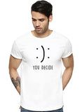 Adro You Decide Mens Printed T-Shirts (Rnr-M-Dec-Wh_White_M)
