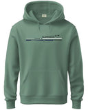 Adro Men'S Cotton Blend Neck Hooded Sweatshirt (H24-Rac-Pt_Pista